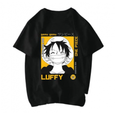 One Piece Luffy Legenda Čierne Nadrozmerné Tričko 