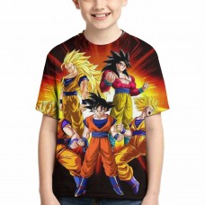 Dragon Ball Z Saiyan Goku Tínedžerské Tričko