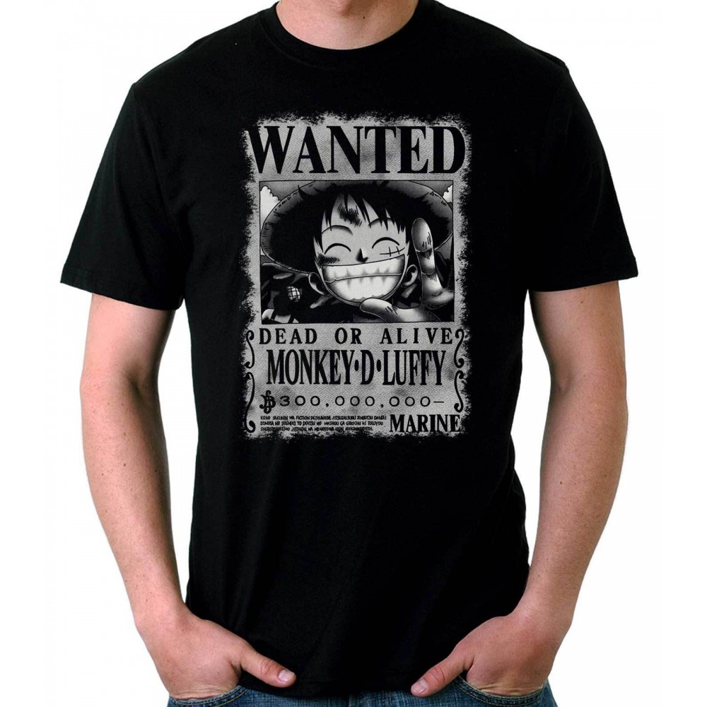 One Piece Monkey D. Luffy Wanted Tričko 
