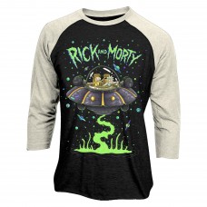 Rick And Morty Spaceship Baseball tričko